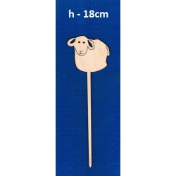 Baranek  na patyku 18cm / SKLEJKA#3mm